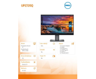 Dell UP2720Q czarny PremierColor - 547368 - zdjęcie 2